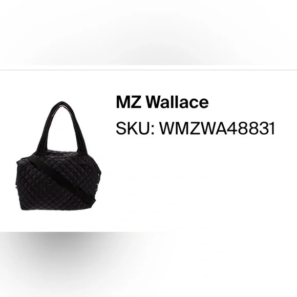 MZ Wallace Weekender Shoulder Bag - Quilted Black